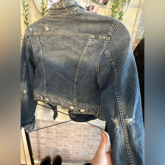 SLINK Jeans Cropped Denim Jacket - Picture 4 of 6